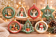 Christmas Ornament STL Bundle, a Scene 3D Model by Layerology (Thumbnail 3 of 3)