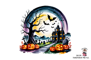 Spooky Halloween Night PNG Bundle, a Graphic by Clipart Bloom (Thumbnail 7 of 11)