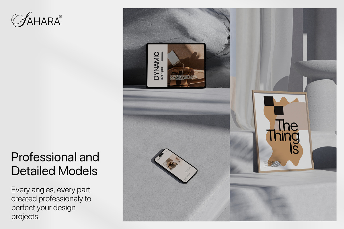 Sahara - Desert Vibes Mockup Bundle, a Device Mockup by Creavora (Photo 4 of 11)