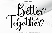 Better Together, a Handwritten Font by InermediaSTUDIO (Thumbnail 1 of 7)