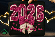 Knitted 2026 Happy New Year PNG, an Illustration by Craft Nest (Thumbnail 6 of 7)