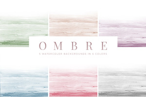 Ombre - Watercolor Backgrounds