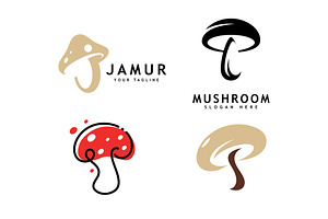 Mushroom logo icon vector design, a Graphic by T.Vooka