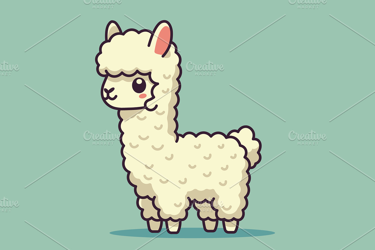 Alpaca, an Animal Illustration by Light_Lenser