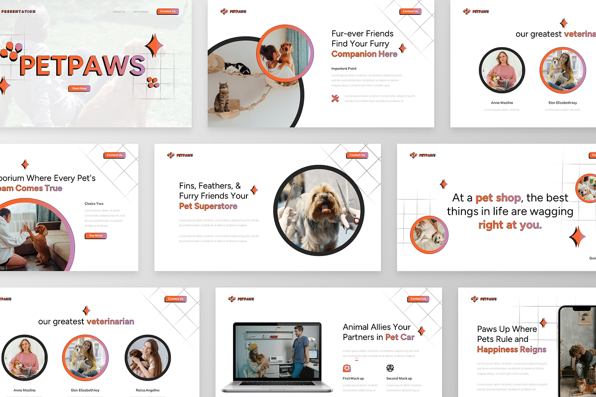 Petpaws - Petcare PowerPoint, a Presentation Template by GraphauseProject (Photo 6 of 6)