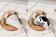 Elegant Floral Paper Cone Mockup, a Product Mockup by TatiMockup (Thumbnail 2 of 3)