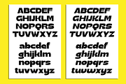 Galric - Bold Expanded Display Font, a Sans Serif Font by Pekotype (Thumbnail 3 of 15)