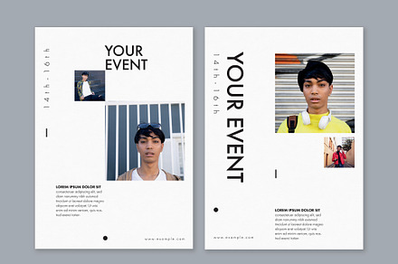 Minimal Black and White PosterDesign, a Poster Template by wavebreak
