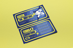 Blue Edgy Easter Sale Voucher