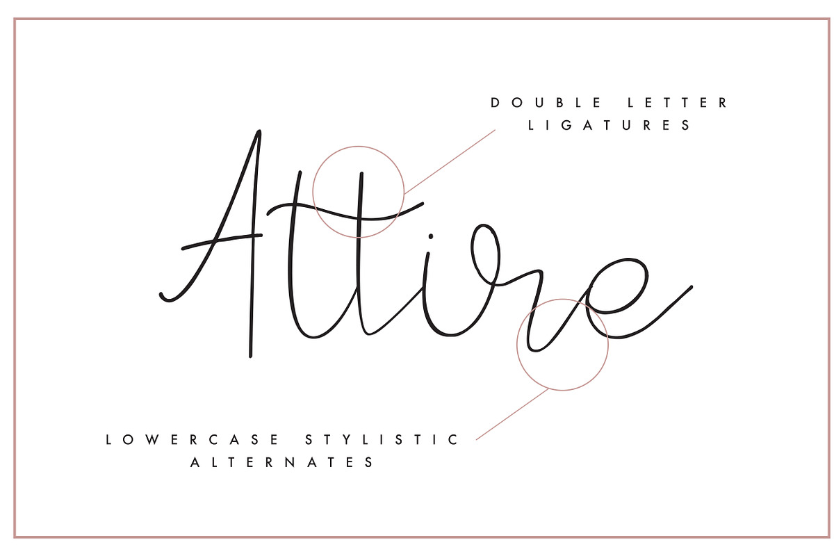 Rosse - Casual Beauty font preview 3