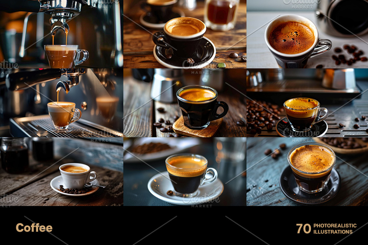 Coffee. 70 images, a Food & Drink Photo by Handmadefont (Photo 6 of 14)