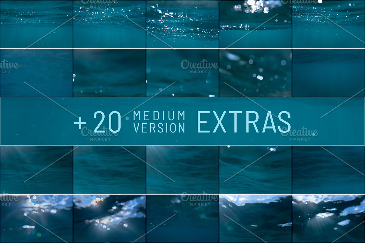 Blue Backgrounds Bundle - Underwater, an Abstract Photo by Sea & Light (Photo 10 of 11)