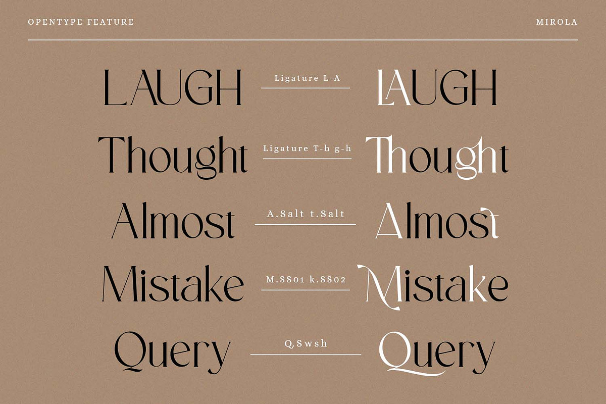 Mirola - Elegant Serif Font, a Serif Font by Nathatype (Photo 8 of 10)