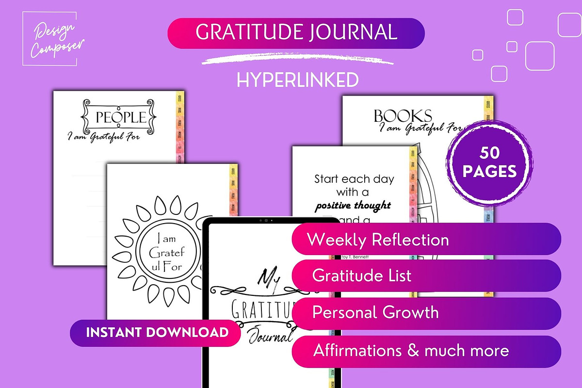 Gratitude Journal | Digital, a Templates & Theme by Design Composer (Photo 1 of 5)