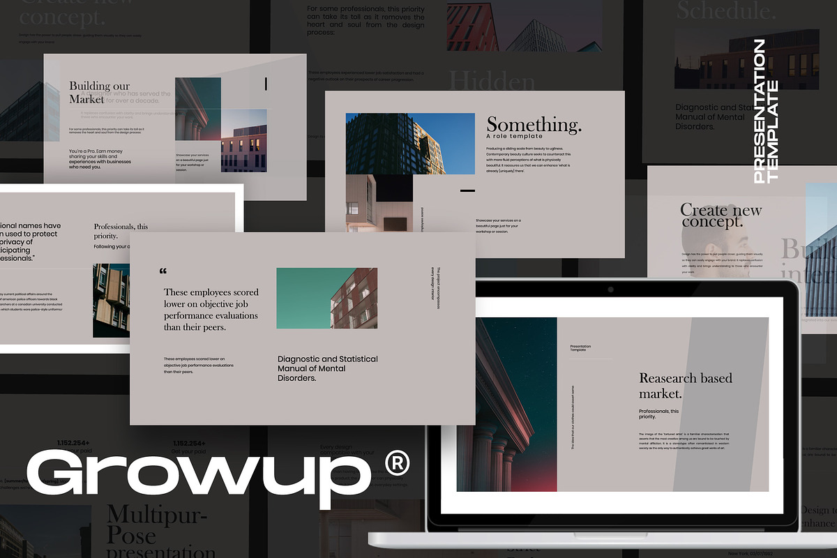 Growup - Architecture Design Keynote, a Presentation Template by Dirtytemp Studio (Photo 1 of 11)