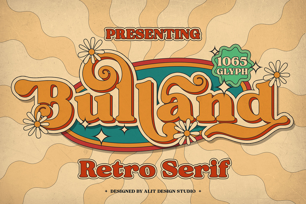 Bulland Typeface, a Serif Font by alit design (Photo 1 of 17)