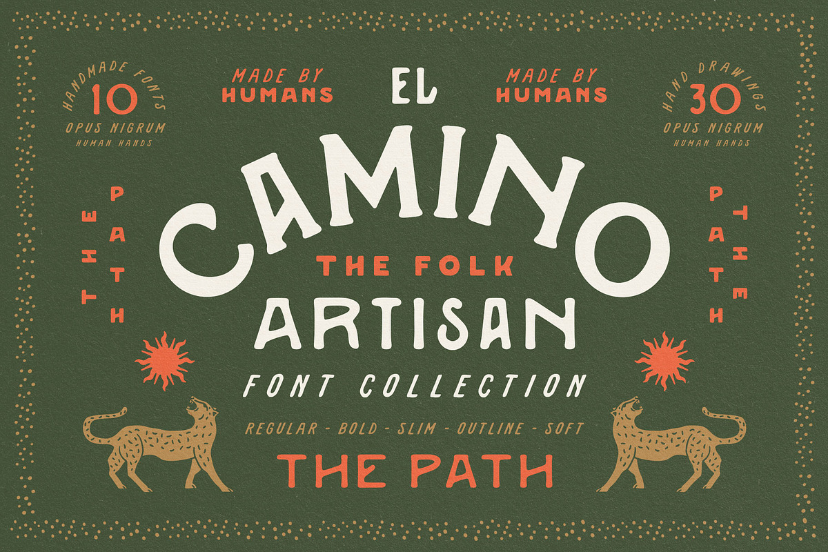 El Camino Font Collection + Extras, a Font by Opus Nigrum (Photo 1 of 20)