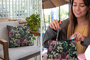 Spring purple irises pattern, a Pattern Graphic by Matrioshka (Thumbnail 2 of 6)