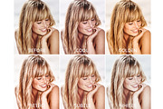 Blond hair Lightroom desktop presets, an Action Add-On by GDR Design (Thumbnail 4 of 6)