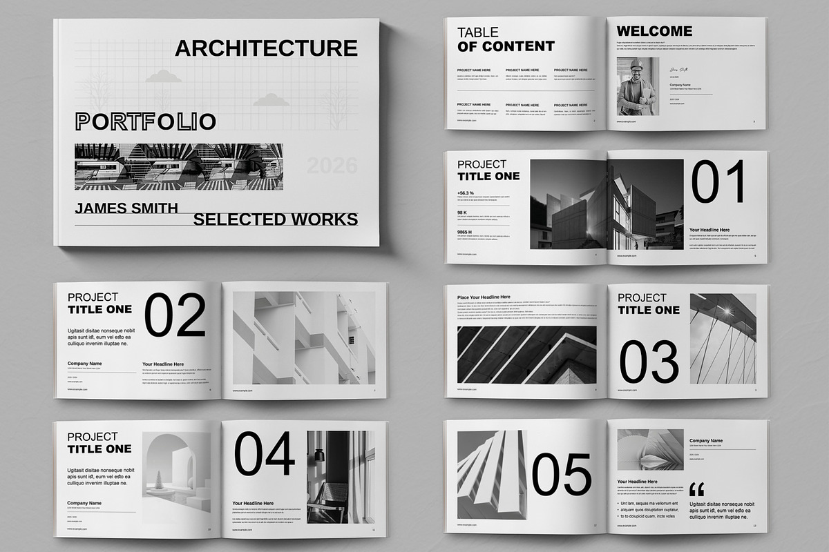 Architecture Portfolio, a Brochure Template by ContestDesign (Photo 1 of 5)