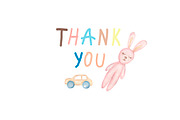 Watercolor Kids Toys & Clothes, an Object Illustration by MayaNavits (Thumbnail 17 of 17)