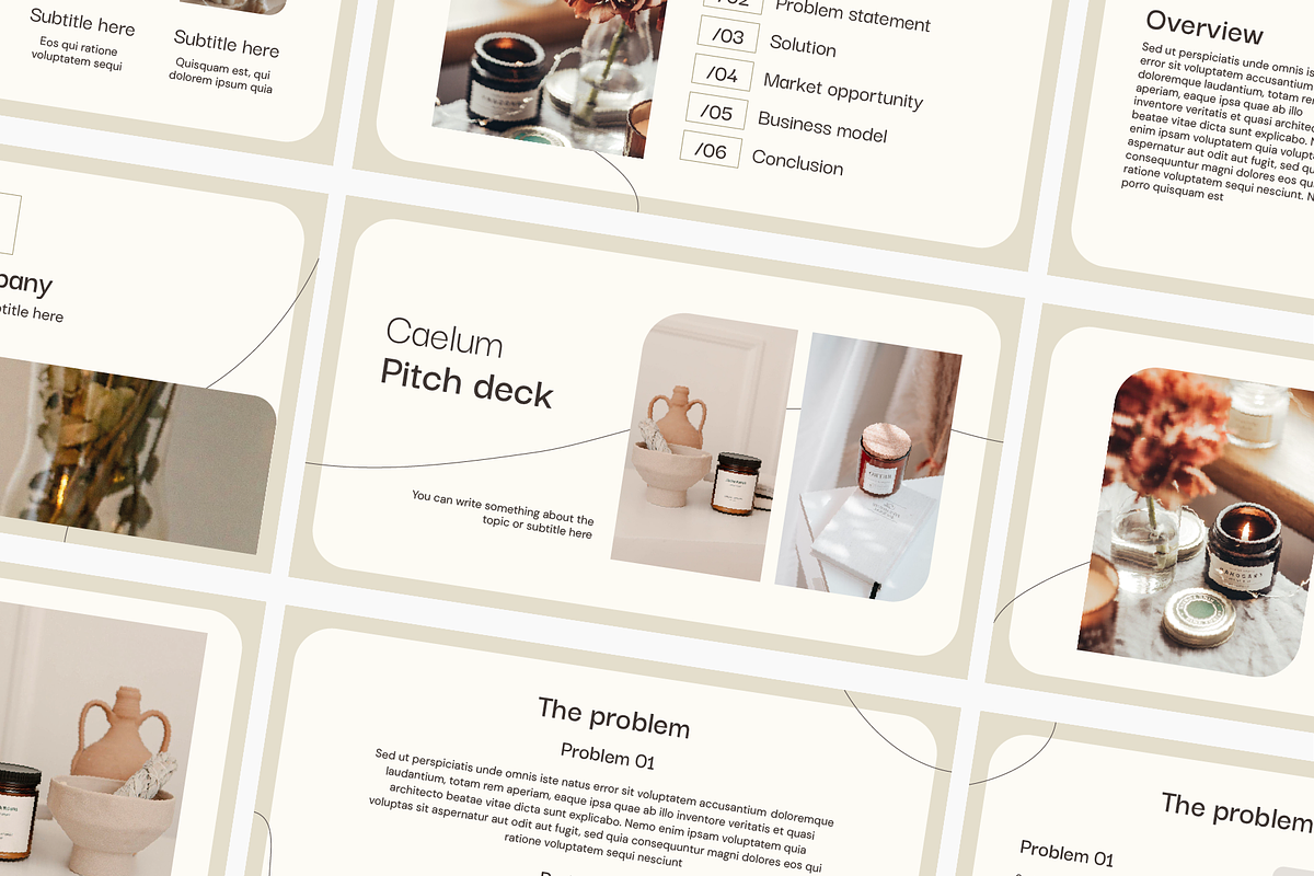 Pitch deck presentation template, a Presentation Template by Hamocreate (Photo 1 of 9)