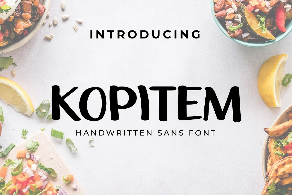 Kopitem Sans Handwritting Font, a Handwritten Font by Gumrega Studio (Photo 1 of 6)