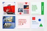 BAUHAU Theme | 15 Canva IG Posts, a Social Media Template by OEN Design (Thumbnail 3 of 4)