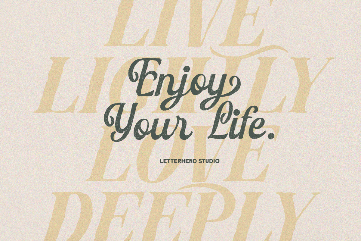 Bardguine Font Duo, a Script Font by Letterhend Studio (Photo 4 of 12)