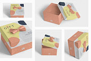 Square Gift Box Mockups, a Packaging Mockup by GfxFoundry (Thumbnail 2 of 7)