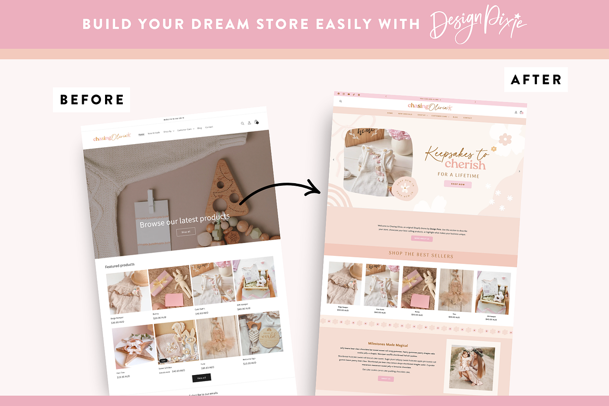 Shopify Theme for Handmade Boutique, a Shopify Template by Design Pixie (Photo 4 of 10)