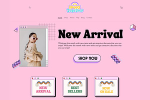 Pink Retro Shopify 2.0 Theme