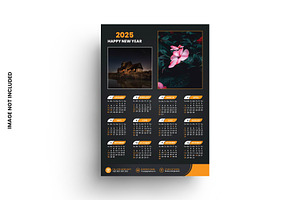 2025 Wall Calendar design template, a Stationery Template by graphics city