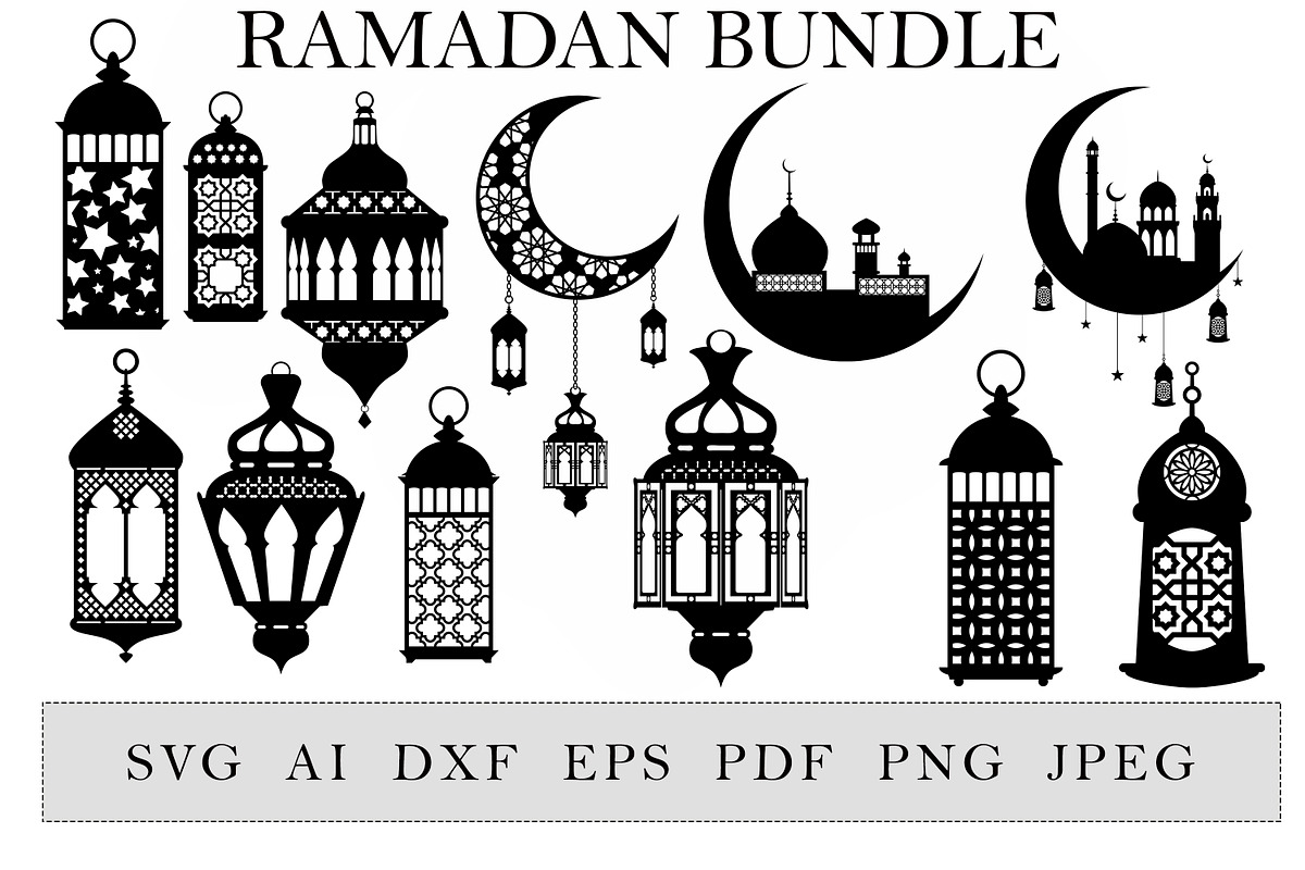 Ramadan lantern bundle, an Object Illustration by EshaStudio (Photo 1 of 5)