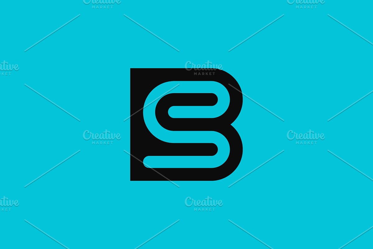 initial letter BS or SB modern logo, a Branding & Logo Template by Rasagama Studio