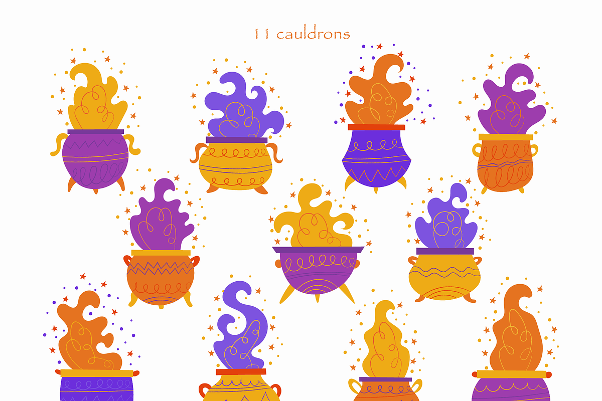 Catoween • halloween cat clipart, a Seasonal Illustration by dariikos (Photo 12 of 16)
