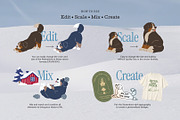 Bernese Mountain Dog Yoga Collection, an Animal Illustration by dosome.my (Thumbnail 6 of 10)