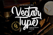 Vector Type, a Script Font by Garisman Std (Thumbnail 1 of 9)