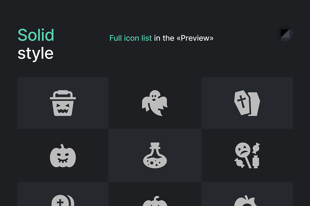Basicons / Halloween / Full pack, a Duotone Icon by Danil Polshin (Photo 4 of 6)
