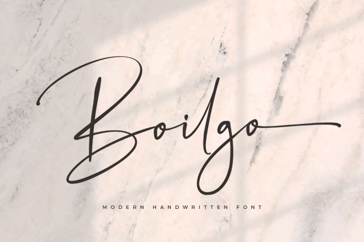 SALE ! Boilgo - Handwritten Font