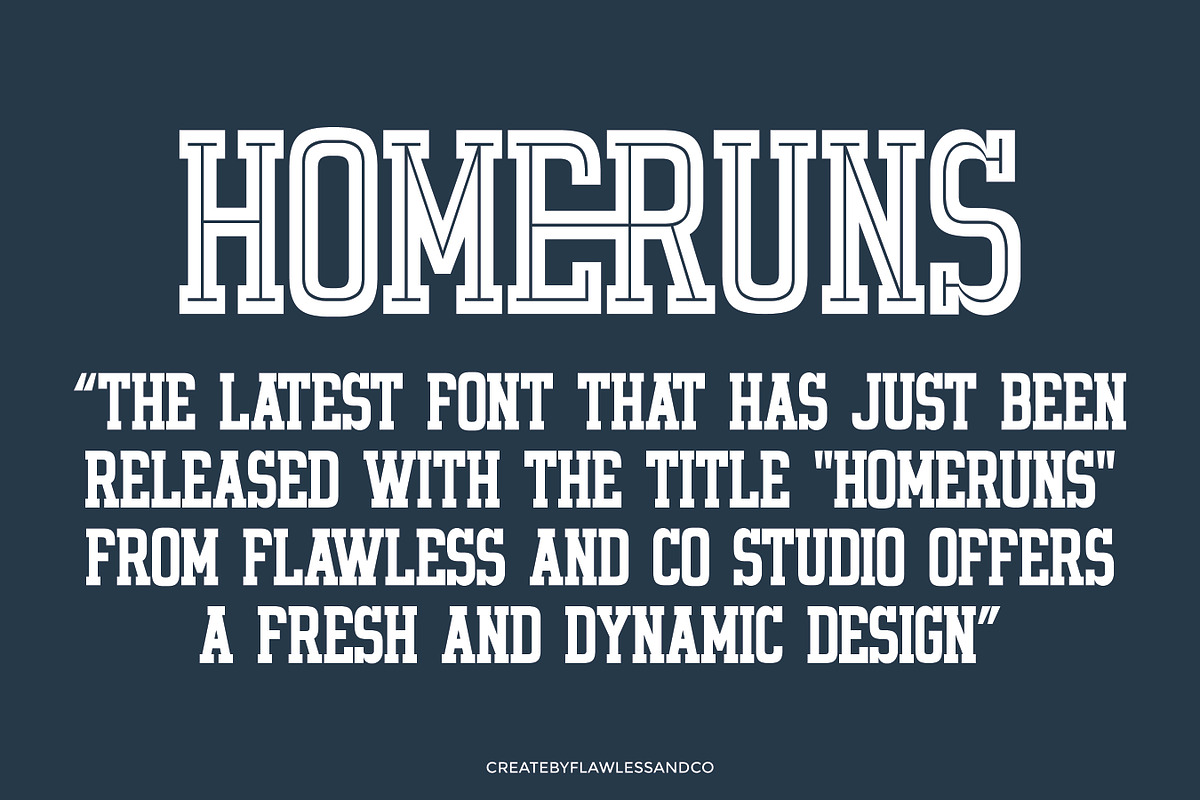 Home Runs - Sport Display, a Serif Font by Flawless And Co (Photo 8 of 10)
