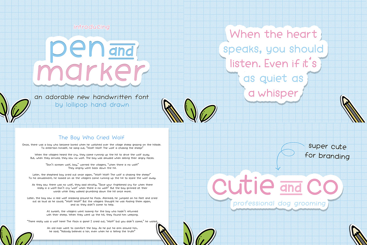 Handwritten Font Bundle (Vol 01), a Font by Lollipop Hand Drawn (Photo 4 of 11)