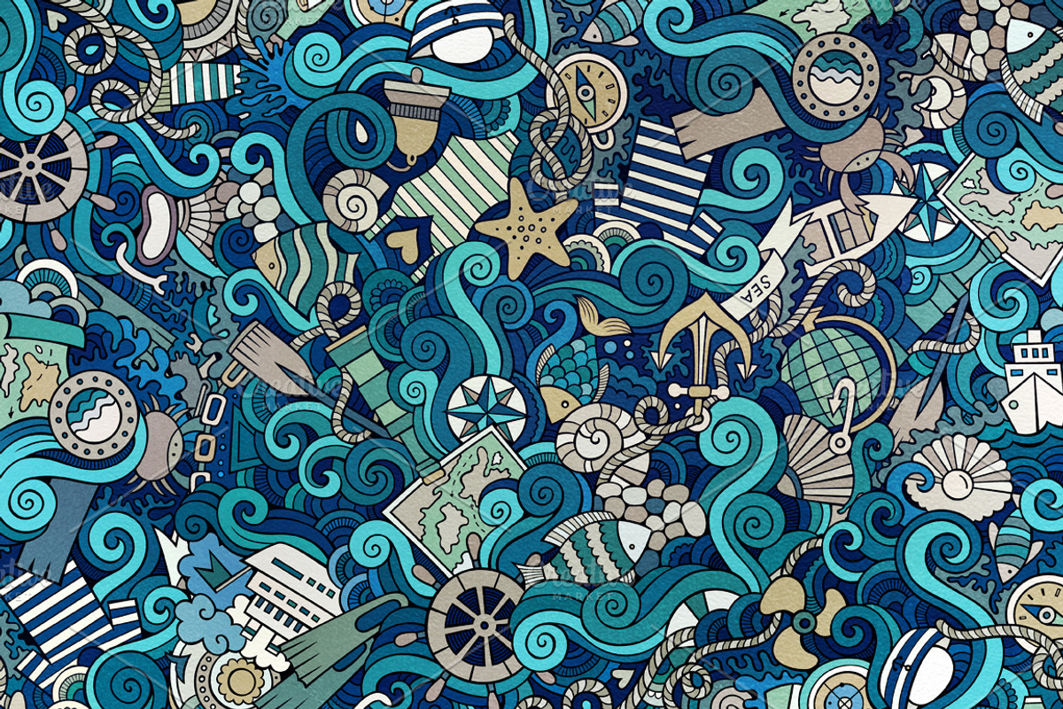 Nautical Endless Patterns, a Pattern Graphic by BALABOLKA (Photo 4 of 5)