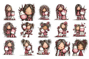 Girl With Unicorn PNG Clipart, a Person Illustration by Nicolle's Colorful Art (Thumbnail 2 of 5)