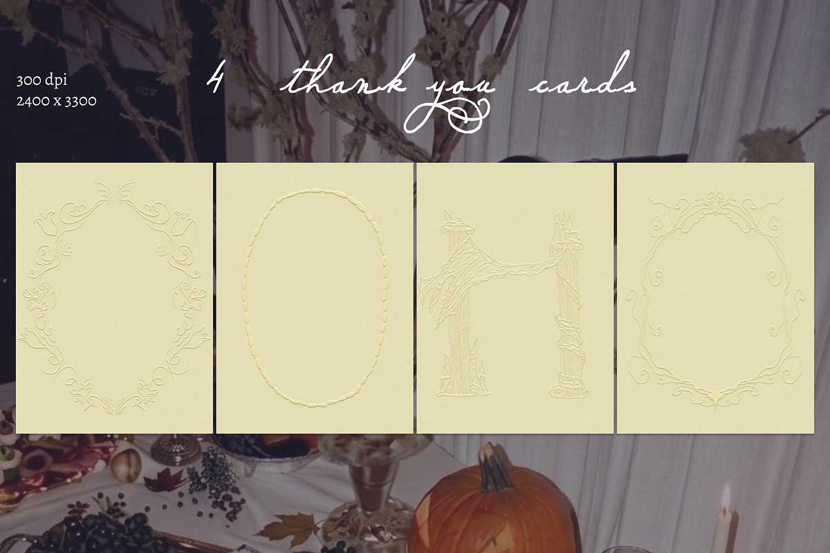 Spooky Party: Halloween Line Art Set, a Decorative Illustration by NES.project (Photo 6 of 11)