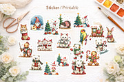 Festive Watercolor Clipart, an Illustration by Artnoy (Thumbnail 6 of 8)
