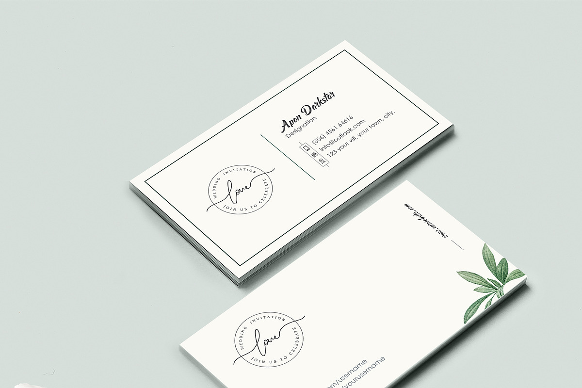 Wedding Photography Business Card, a Business Card Template by TelaTemplates (Photo 3 of 8)