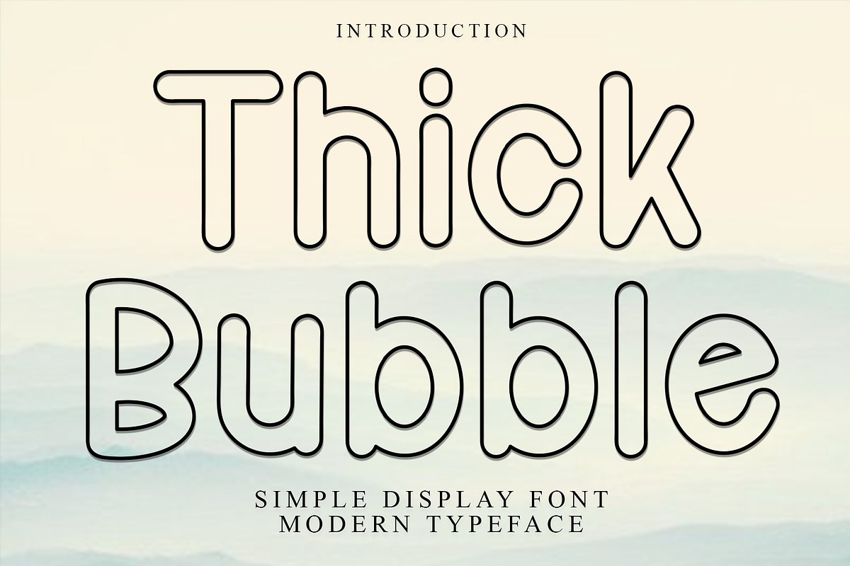 Thick Bubble, a Script Font by FreshTypeINK (Photo 1 of 8)