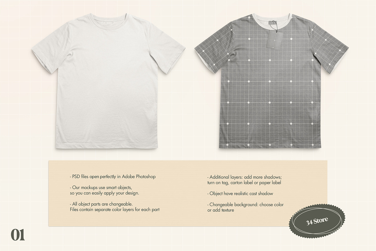 T-Shirt Mockup, a Templates & Theme by 34store (Photo 2 of 5)