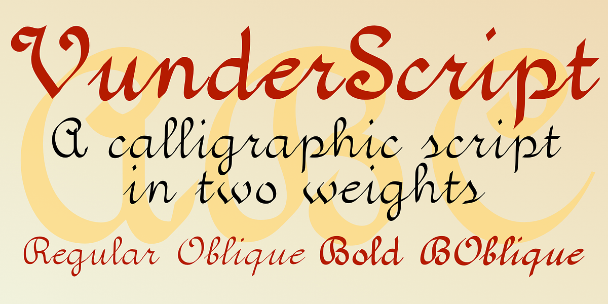 VunderScript, a Script Font by Ingrimayne Type (Photo 2 of 9)